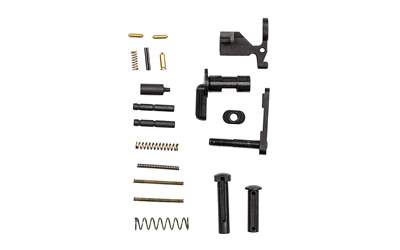 Assorted gun parts including springs and pins.