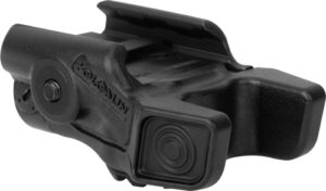 Black tactical flashlight mount with button control