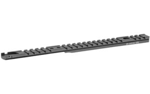Black Picatinny rail for firearm accessories