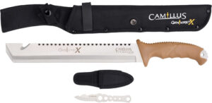 Camillus titanium machete and knife set with sheaths