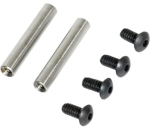 Metal rods and screws for electronics assembly.