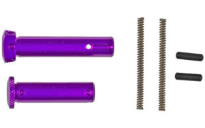 Purple pins and springs set for hardware assembly