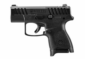 Black Beretta handgun side view