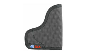 Gray pocket holster with logo