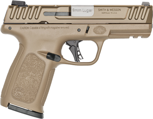 Smith & Wesson 9mm tan pistol