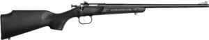 Black hunting rifle side view