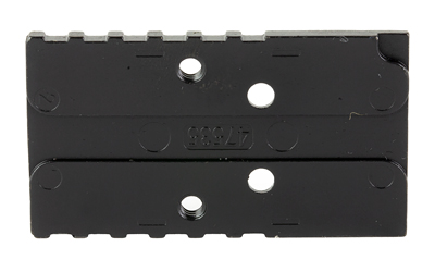 Black metal razor blade with holes