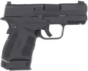 Black Springfield pistol side view