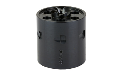 Black metal cylinder with multiple openings