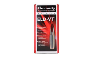 Hornady ELD-VT bullets box front view.