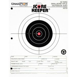 Champion scorekeeper target with concentric circles