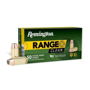 Remington Range Clean ammunition box with bullets.