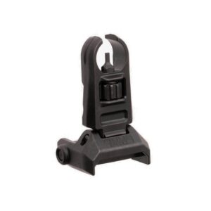 Tactical rifle front sight with adjustment knob.