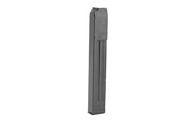 Long black magazine for firearm