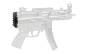 Outlined submachine gun with highlighted stock attachment.