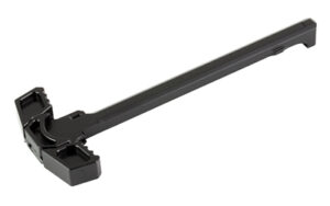 Black AR-15 charging handle on white background.