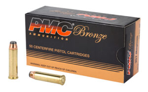 PMC Bronze ammunition box with pistol cartridges