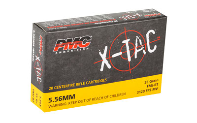 PMC X-TAC 5.56mm ammunition box, 20 cartridges
