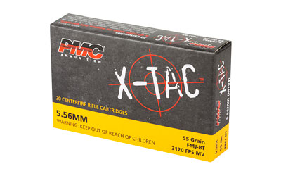 PMC X-TAC 5.56mm rifle cartridges box