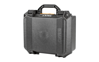 Sturdy black protective carrying case with handle