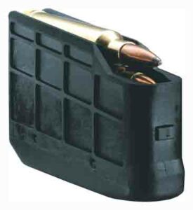 Rifle magazine with cartridges