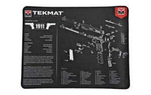 Tekmat gun accessories mat, 1911 pistol diagram