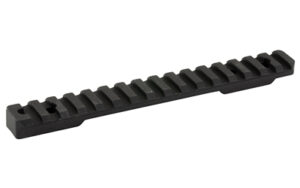 Black Picatinny rail for mounting accessories
