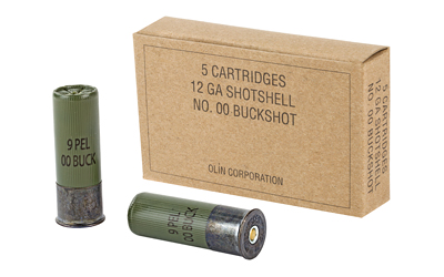 12-gauge buckshot cartridges and box