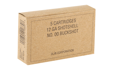Box of 12 gauge buckshot cartridges