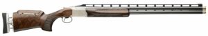 Wooden stock shotgun with decorative elements