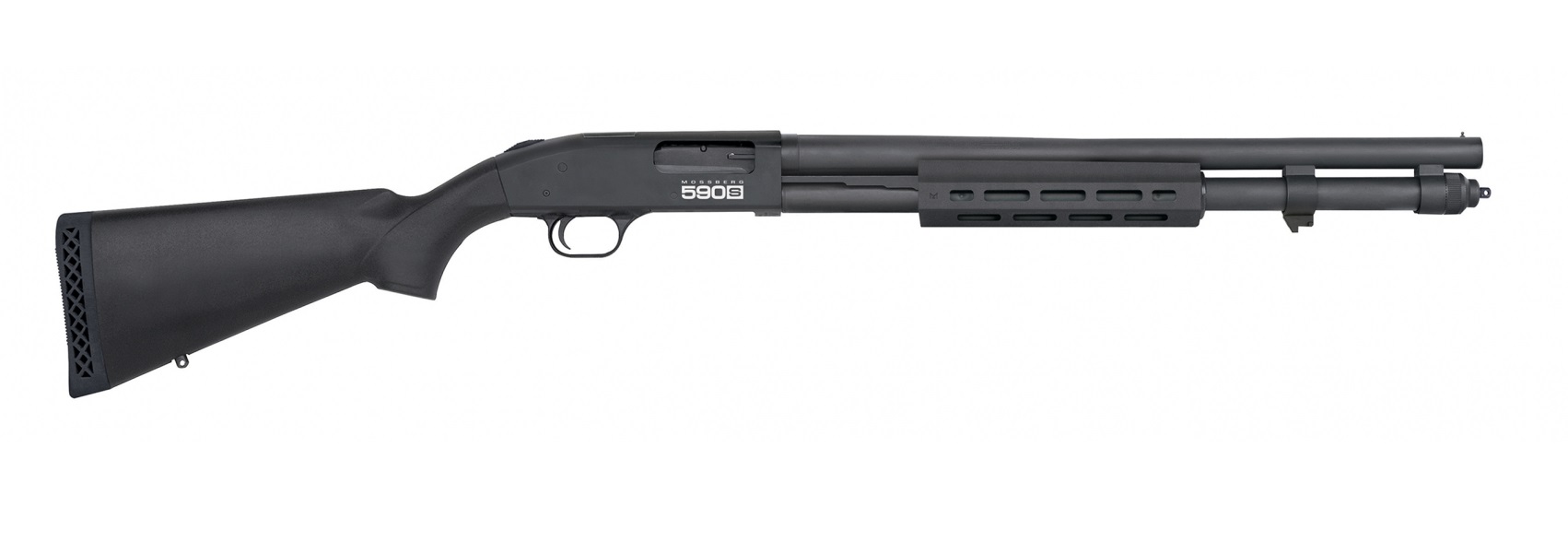 Black Mossberg 590S tactical shotgun