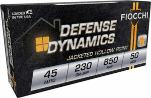 .45 Auto ammo, jacketed hollow point, 50 rounds.