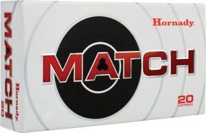 Hornady Match ammunition box, 20 cartridges
