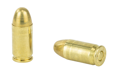 Two brass bullets, one upright, one lying down.