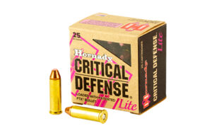 Hornady Critical Defense Lite bullets box and rounds.