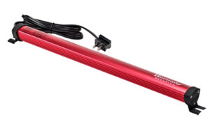 Red electric heater with power cord