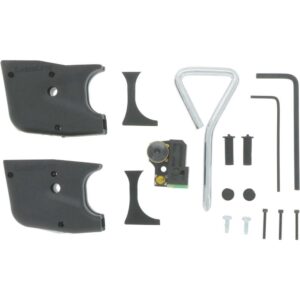 Laser sight grip kit with tools and parts.