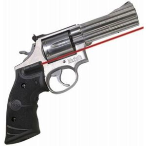 Stainless steel revolver with a laser sight