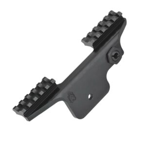 Black tactical rifle scope mount