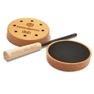 Wooden turkey call set with striker.