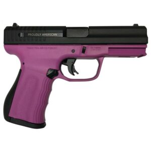 Pink handgun with black details