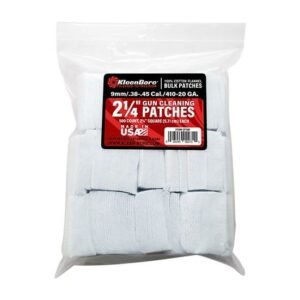 KleenBore gun cleaning patches pack, 500 count.
