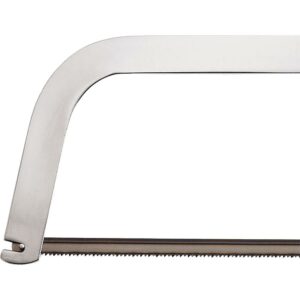 Metal hacksaw blade and frame