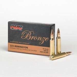 PMC Bronze .223 Remington rifle cartridges box