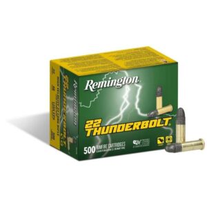 Remington 22 Thunderbolt ammunition box, 500 rounds.