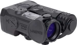 Advanced infrared laser rangefinder device with control buttons.