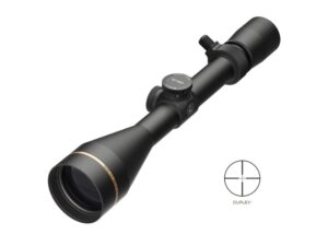 Rifle scope with duplex reticle design