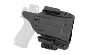 Black Kydex gun holster for concealed carry