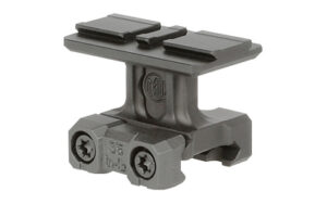 Tactical scope mount with dual screws.