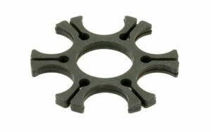 Black rubber jaw coupling insert seven arms